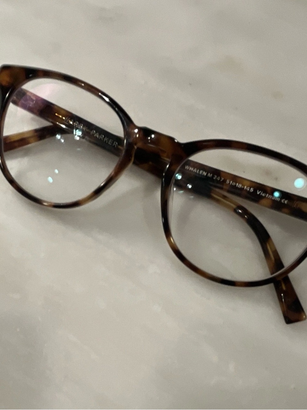 Warby Parker Tortoiseshell frames